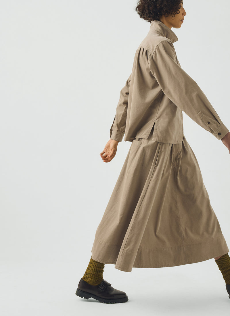 A Line Cotton Needlecord Skirt | Dune
