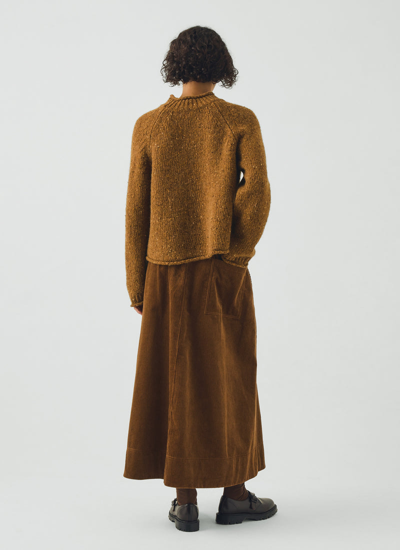 Cord A Line Skirt | Golden Amber