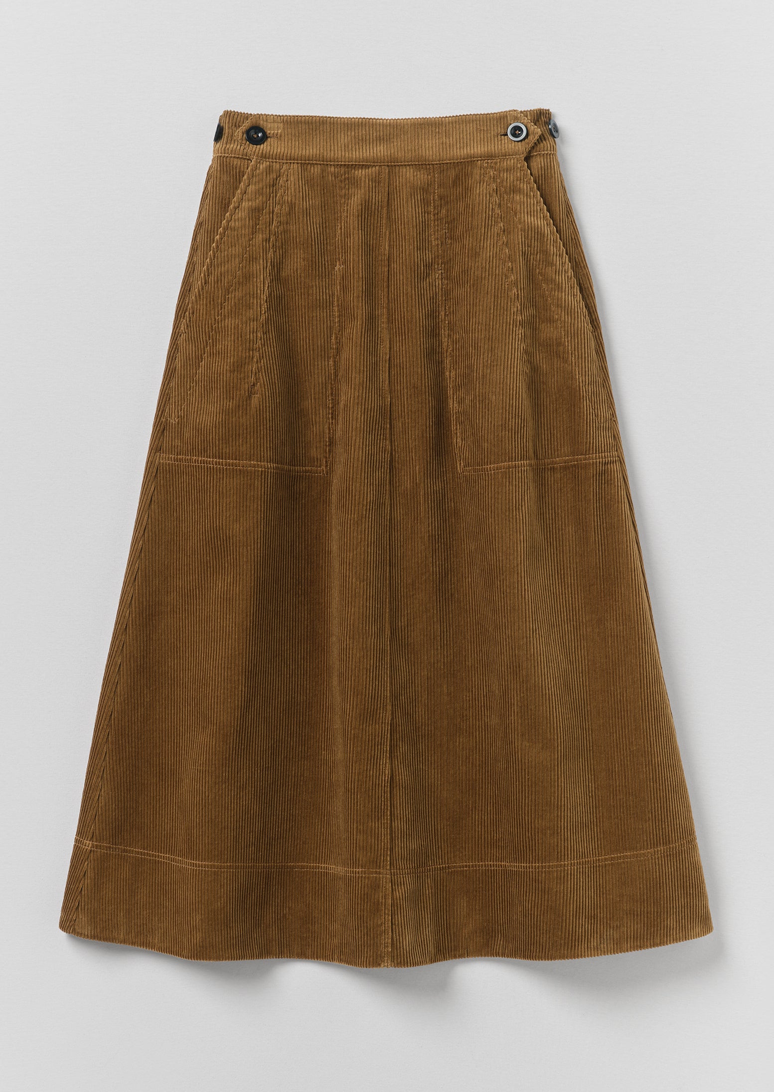 Cord A Line Skirt | Golden Amber | TOAST
