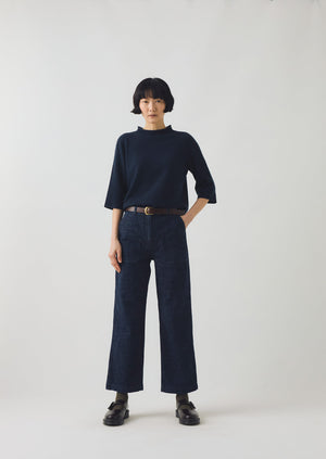 Ashley Organic Cropped Jeans | Indigo