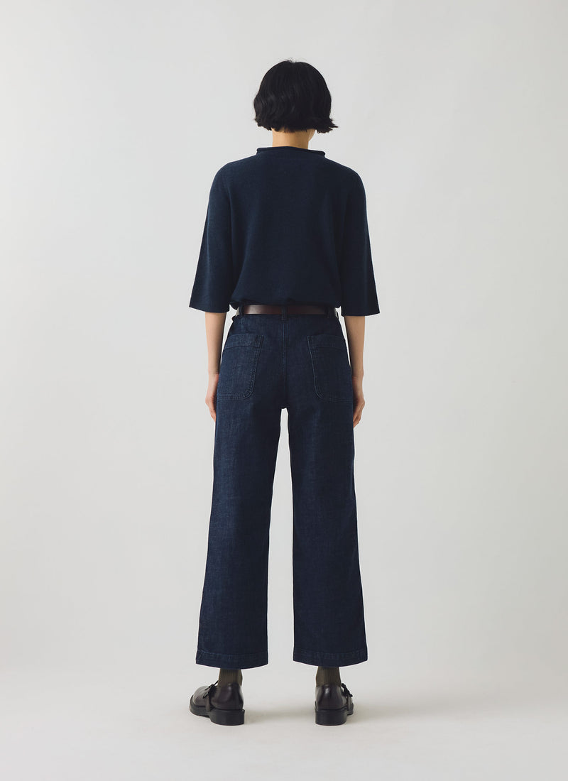 Ashley Organic Cropped Jeans | Indigo