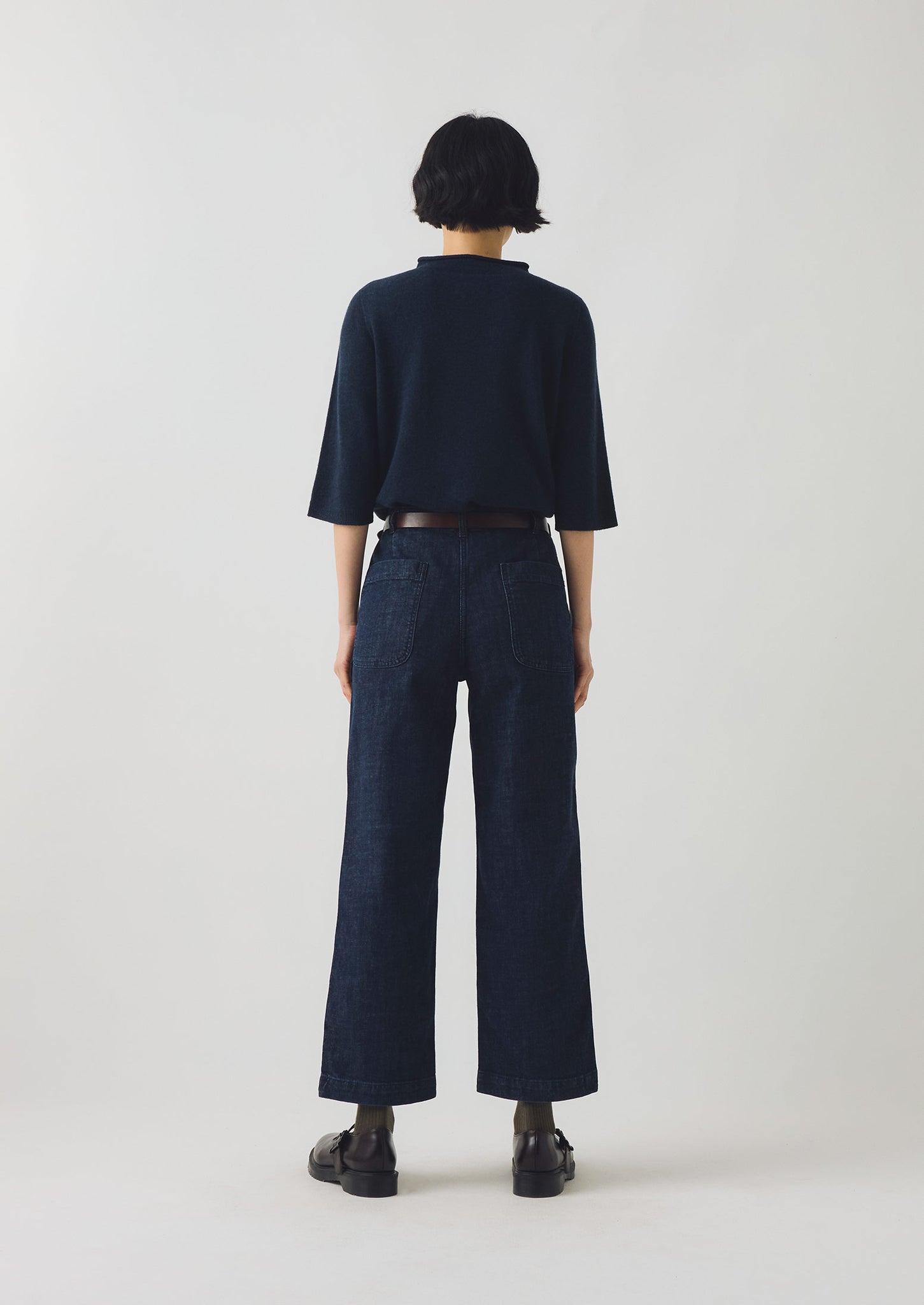 Ashley Organic Cropped Jeans | Indigo