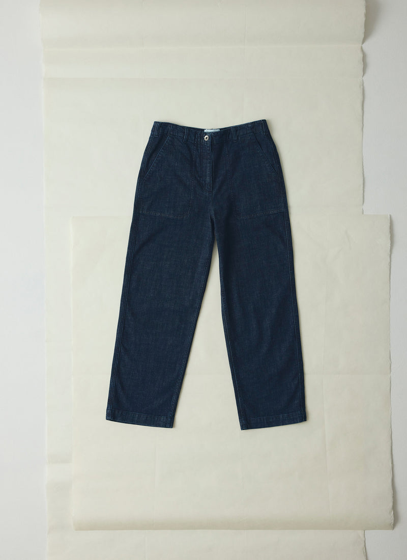 Ashley Organic Cropped Jeans | Indigo