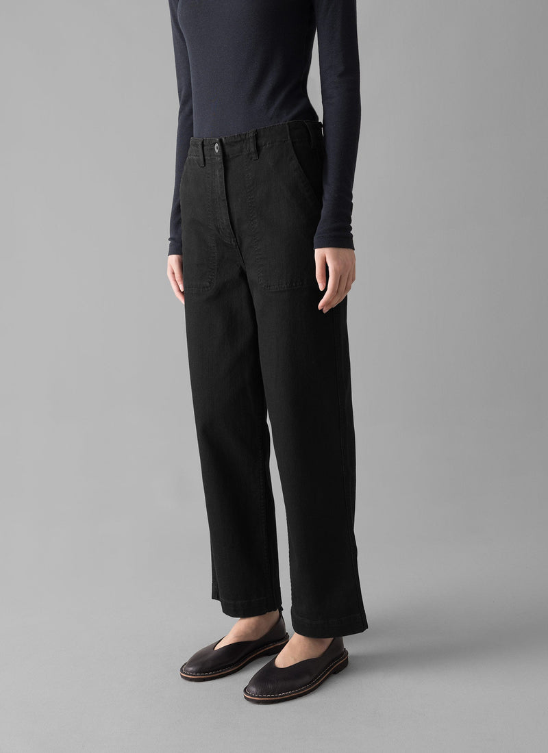 Ashley Cropped Jeans | Black