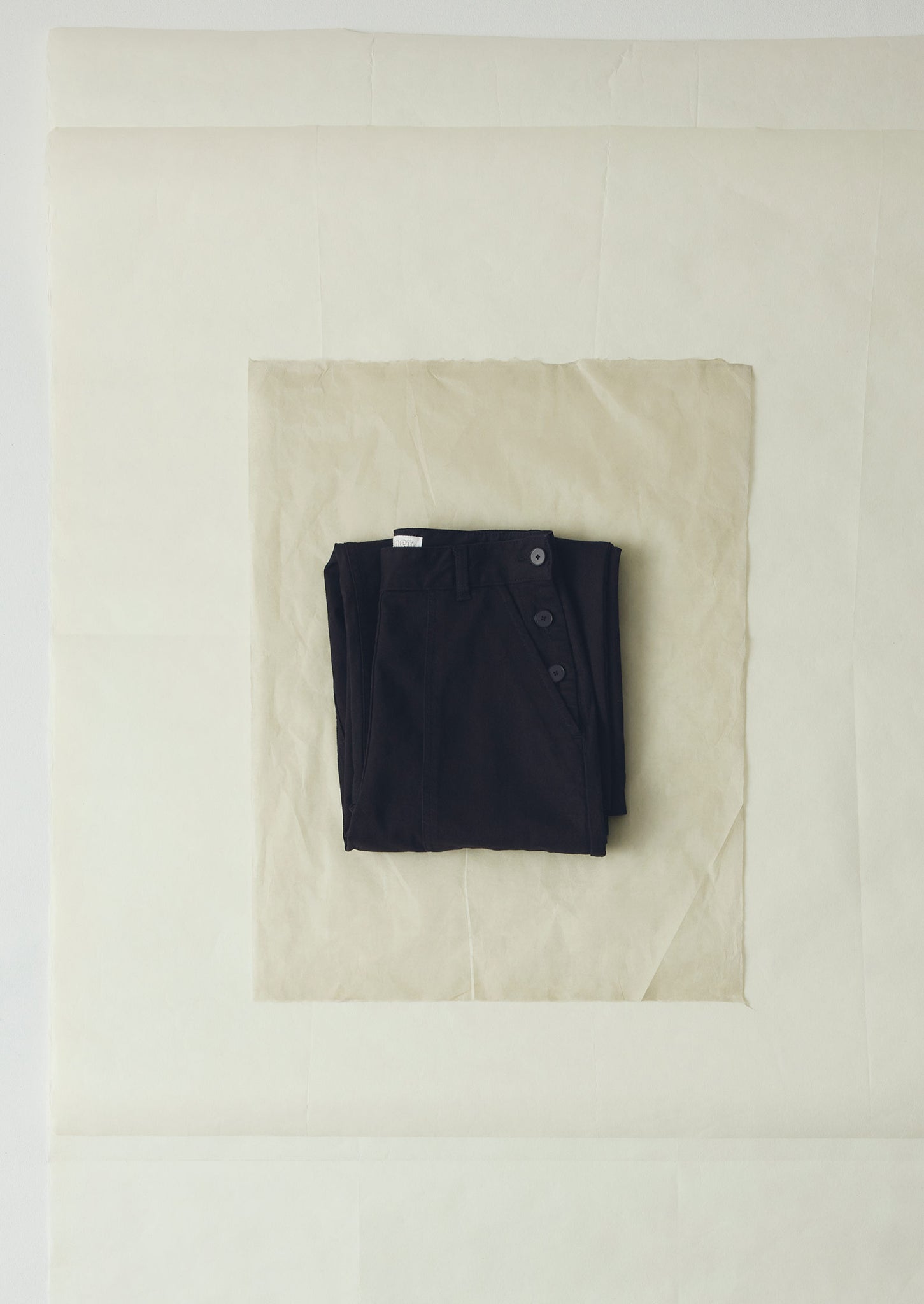 Annie Organic Denim Side Button Jeans | Black