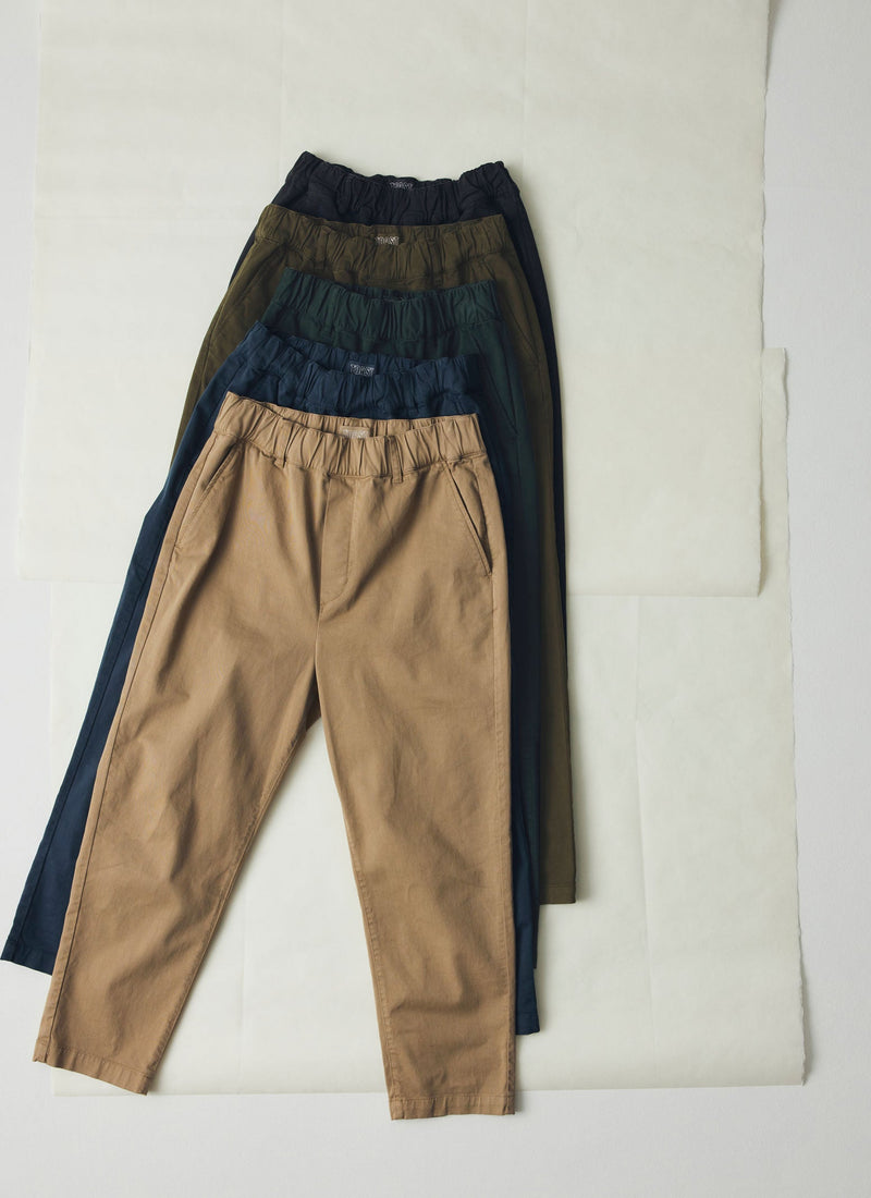 Gabi Cotton Pull On Trousers | Loden