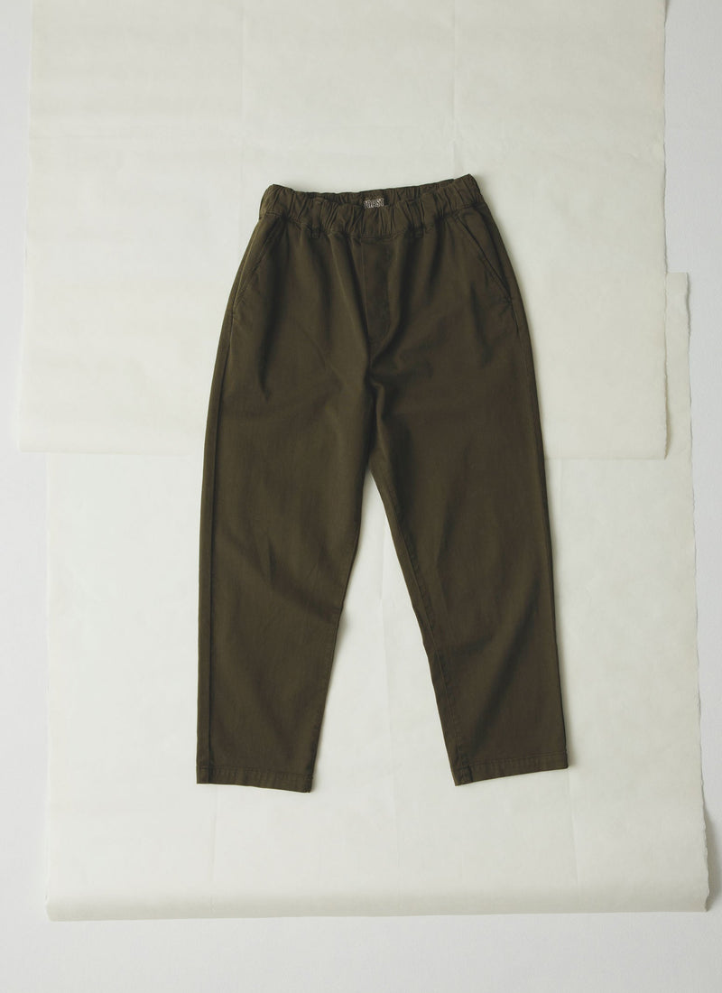 Gabi Cotton Pull On Trousers | Loden