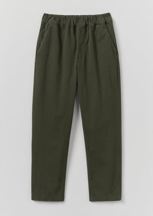 Gabi Cotton Pull On Trousers | Loden