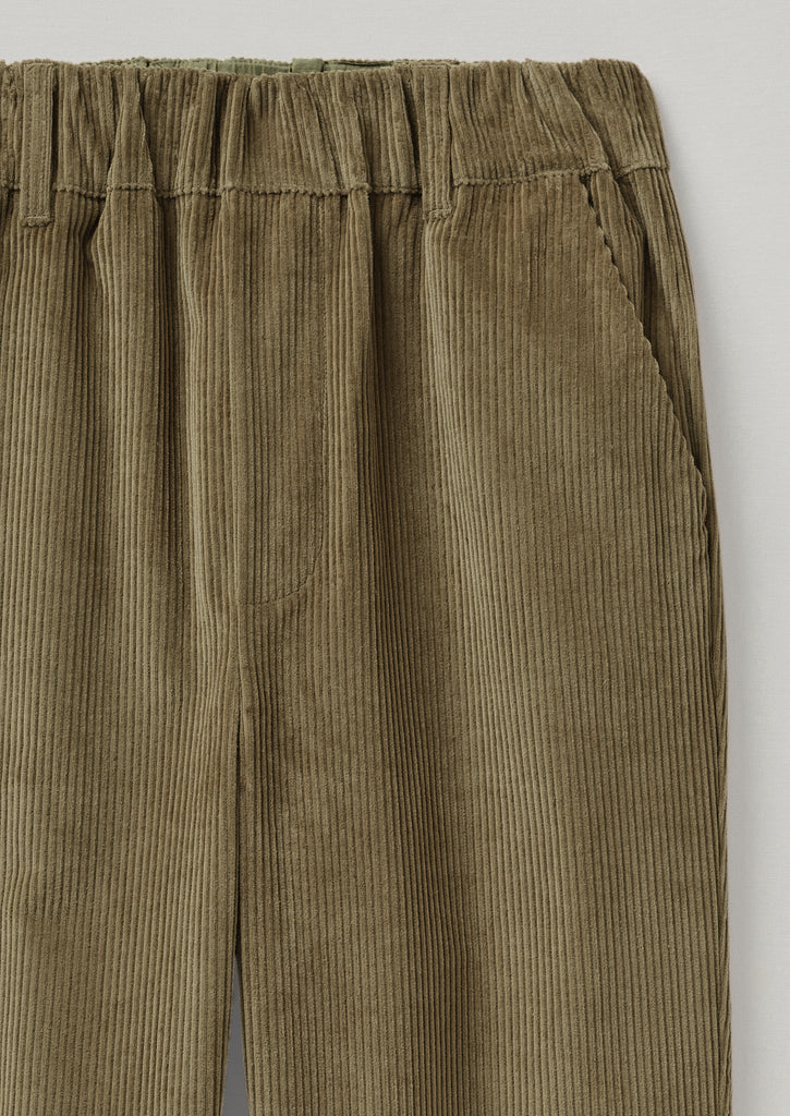 Gabi Organic Cord Pull On Trousers | Dark Pear | TOAST