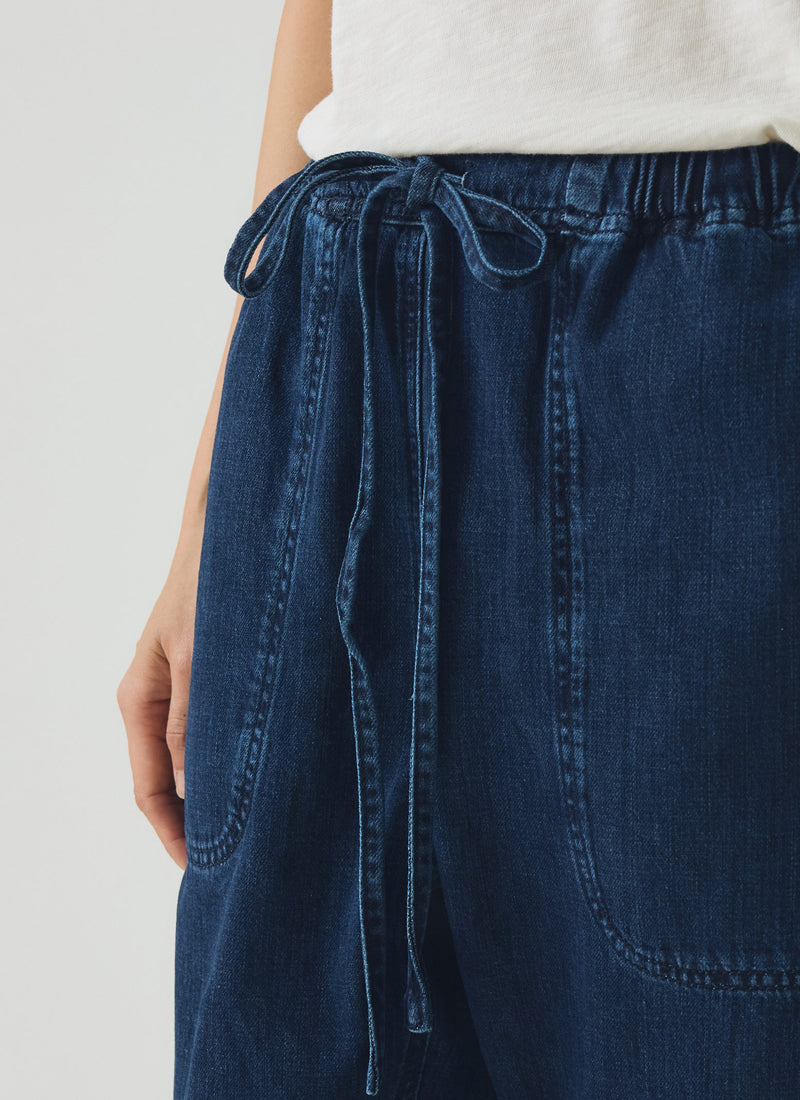 Suki Panelled Denim Trousers | Indigo