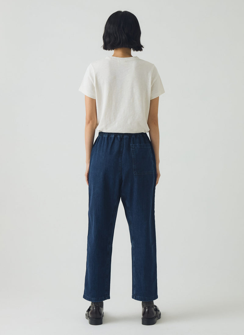 Suki Panelled Denim Trousers | Indigo