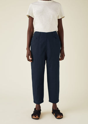 Alix Indigo Twill Trousers | Indigo