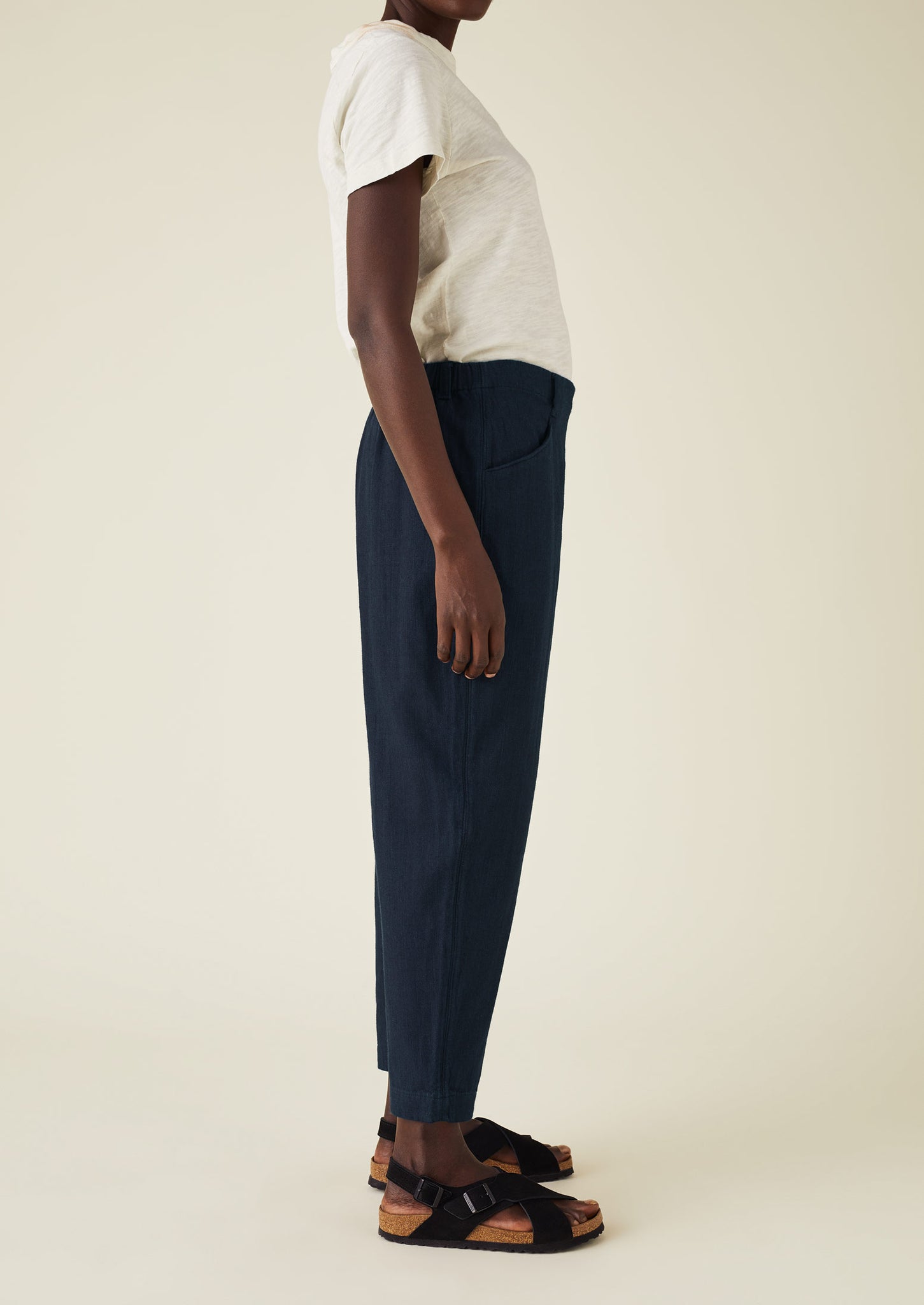 Alix Indigo Twill Trousers | Indigo