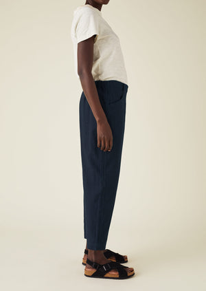 Alix Indigo Twill Trousers | Indigo