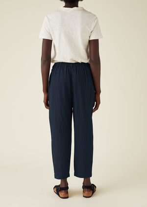 Alix Indigo Twill Trousers | Indigo