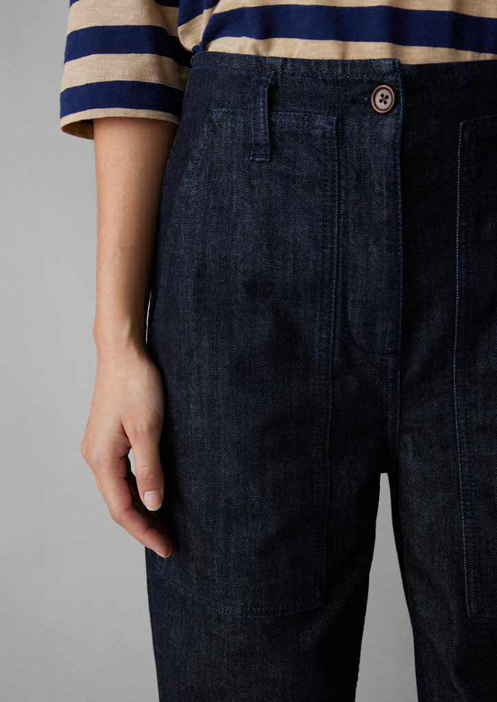 T.T Denim Trousers in Raw Indigo