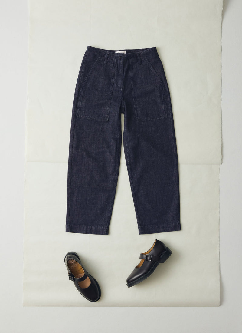 Indigo Denim Workwear Trousers | Indigo
