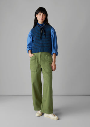 Garment Dyed Denim Trousers Artichoke TOAST