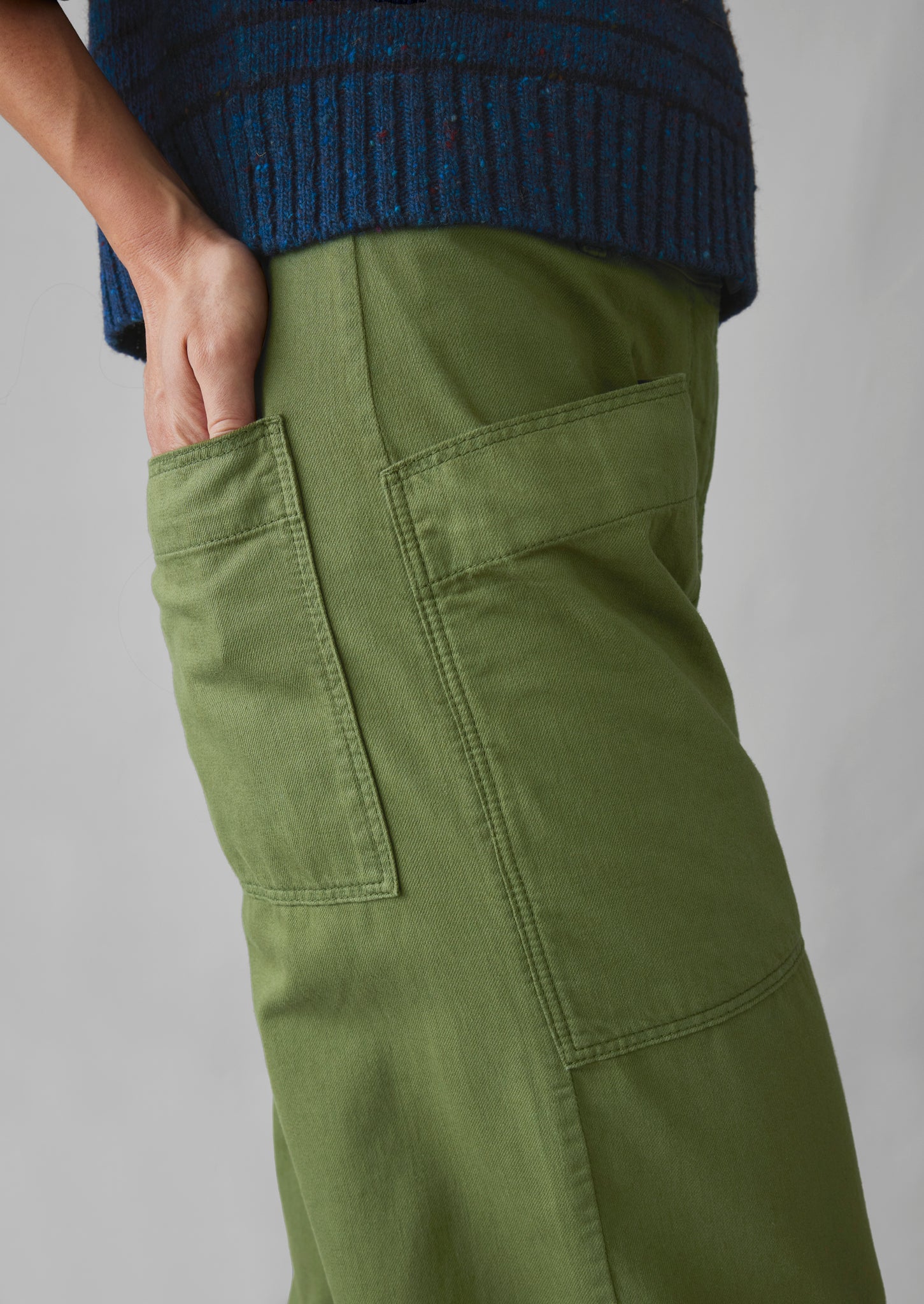 Garment Dyed Denim Trousers | Artichoke