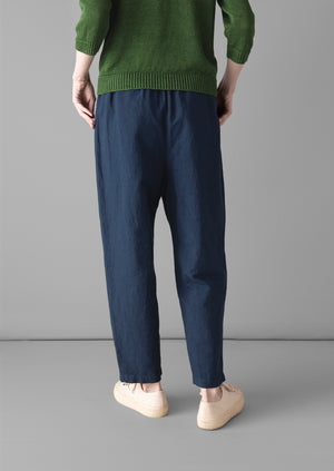 Alix Garment Dyed Stripe Trousers | Dark Indigo