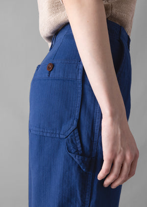 Cotton Herringbone Workwear Trousers | Thistle