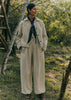 Corinne Cotton Linen Wide Leg Trousers | Parchment