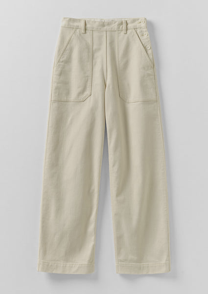 Annie Organic Denim Full Length Jeans | Ecru | TOAST