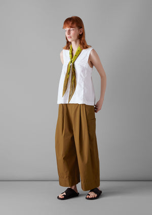Cotton Fisherman Trousers | Tawny Brown