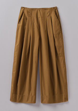 Cotton Fisherman Trousers | Tawny Brown