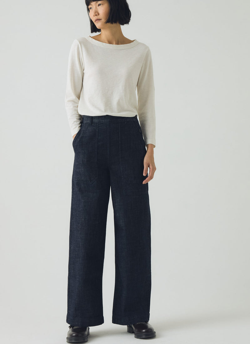 Annie Organic Denim Full Length Jeans | Indigo