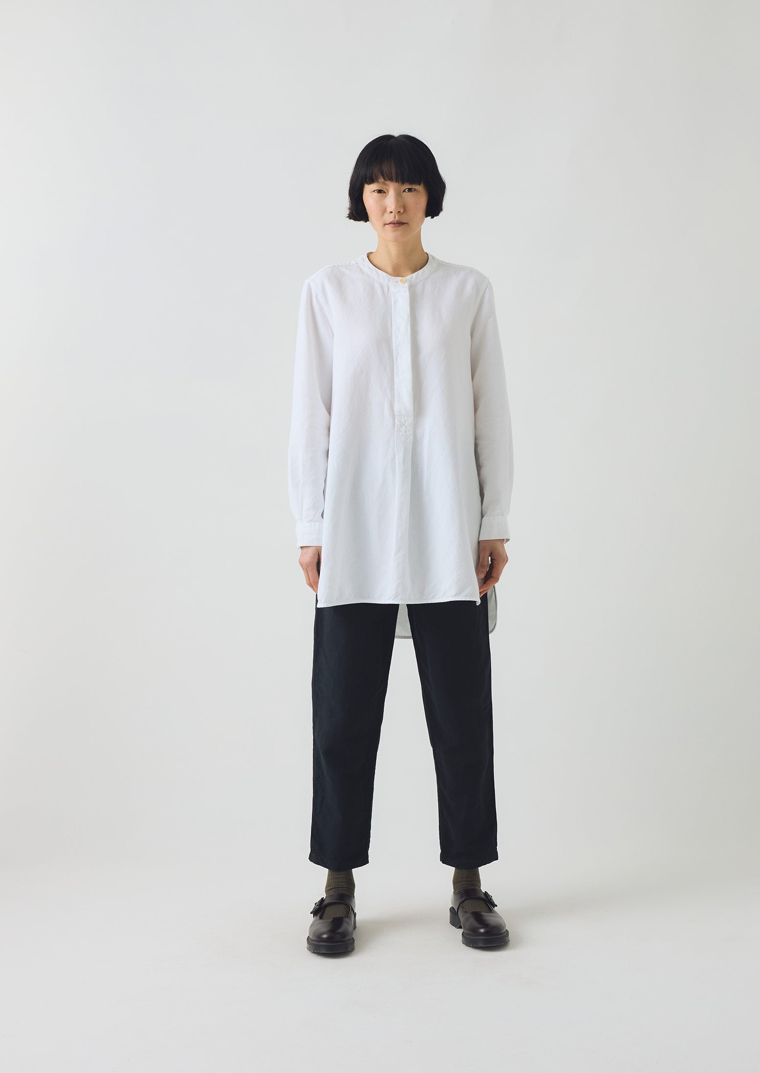 Alix Cotton Linen Trousers | Slate Navy | TOAST