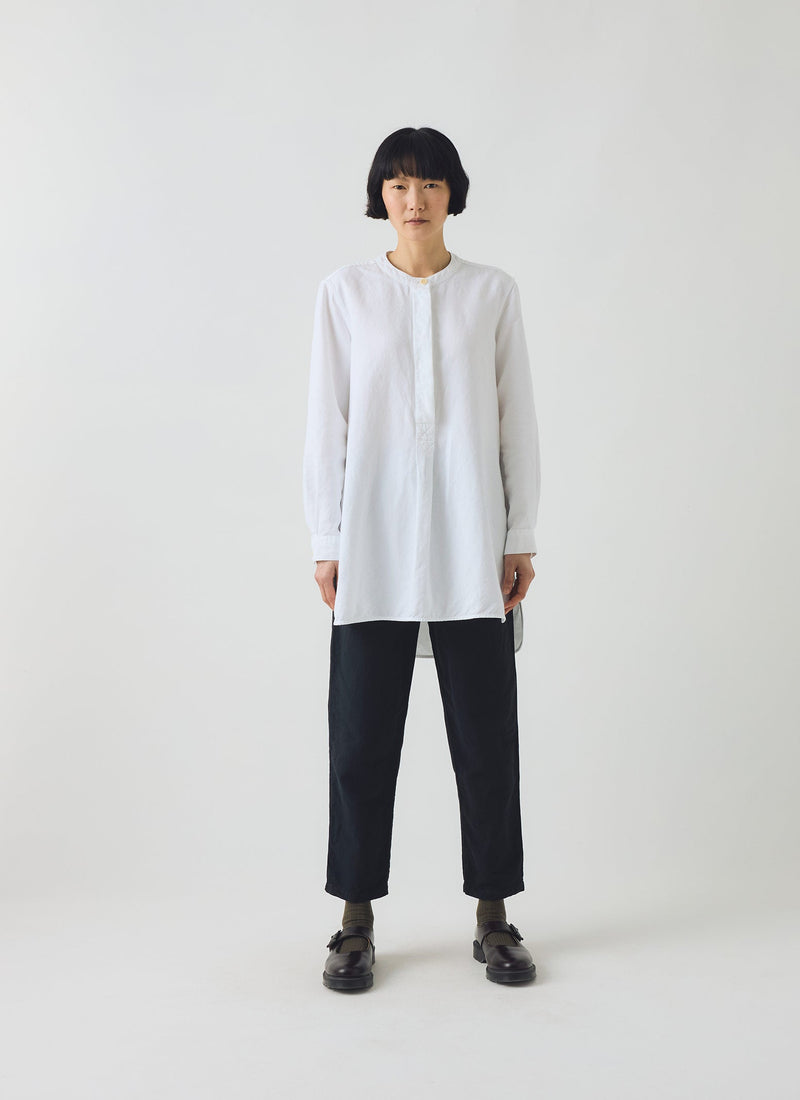 Alix Cotton Linen Trousers | Slate Navy