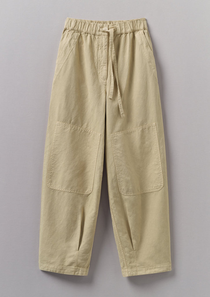 Garment Dyed Cotton Linen Canvas Trousers Fallow TOAST