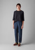 Alix Stripe Cotton Linen Trousers | Engineer Blue