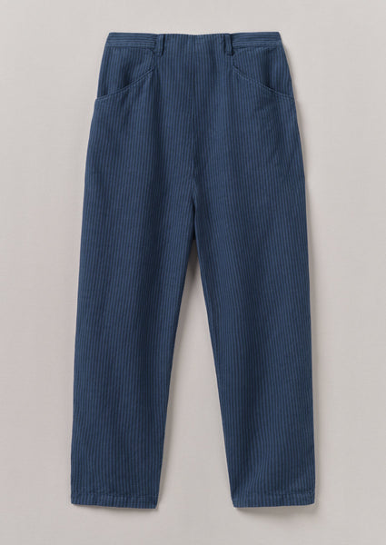Alix Stripe Cotton Linen Trousers Engineer