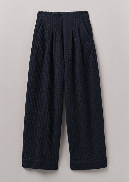 Corinne Herringbone Wide Leg Trousers