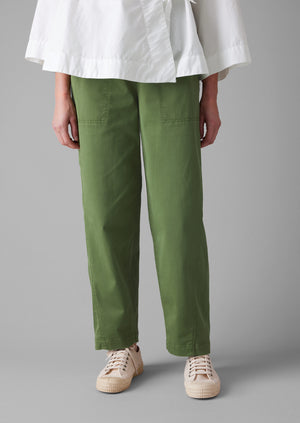 Cotton Twill Pull On Trousers | Propagator Green