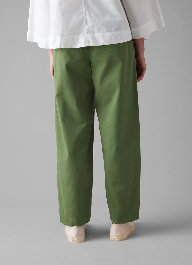 Cotton Twill Pull On Trousers | Propagator Green
