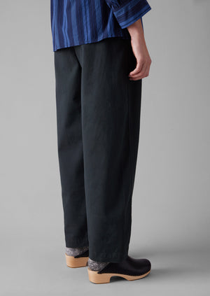 Cotton Twill Pull On Trousers | Slate