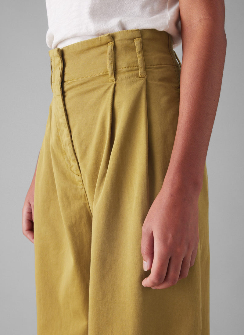 Cotton Paper Bag Trousers | Honey