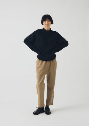 Gabi Cotton Pull On Trousers | Ash Brown