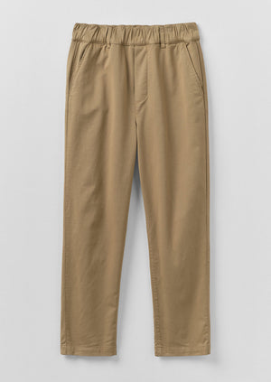 Gabi Cotton Pull On Trousers | Ash Brown