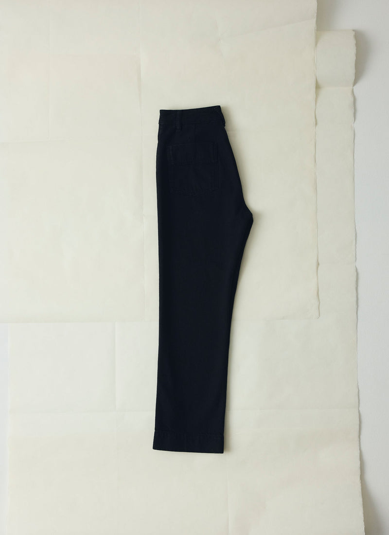 Denim Slim Trousers | Carbon Black