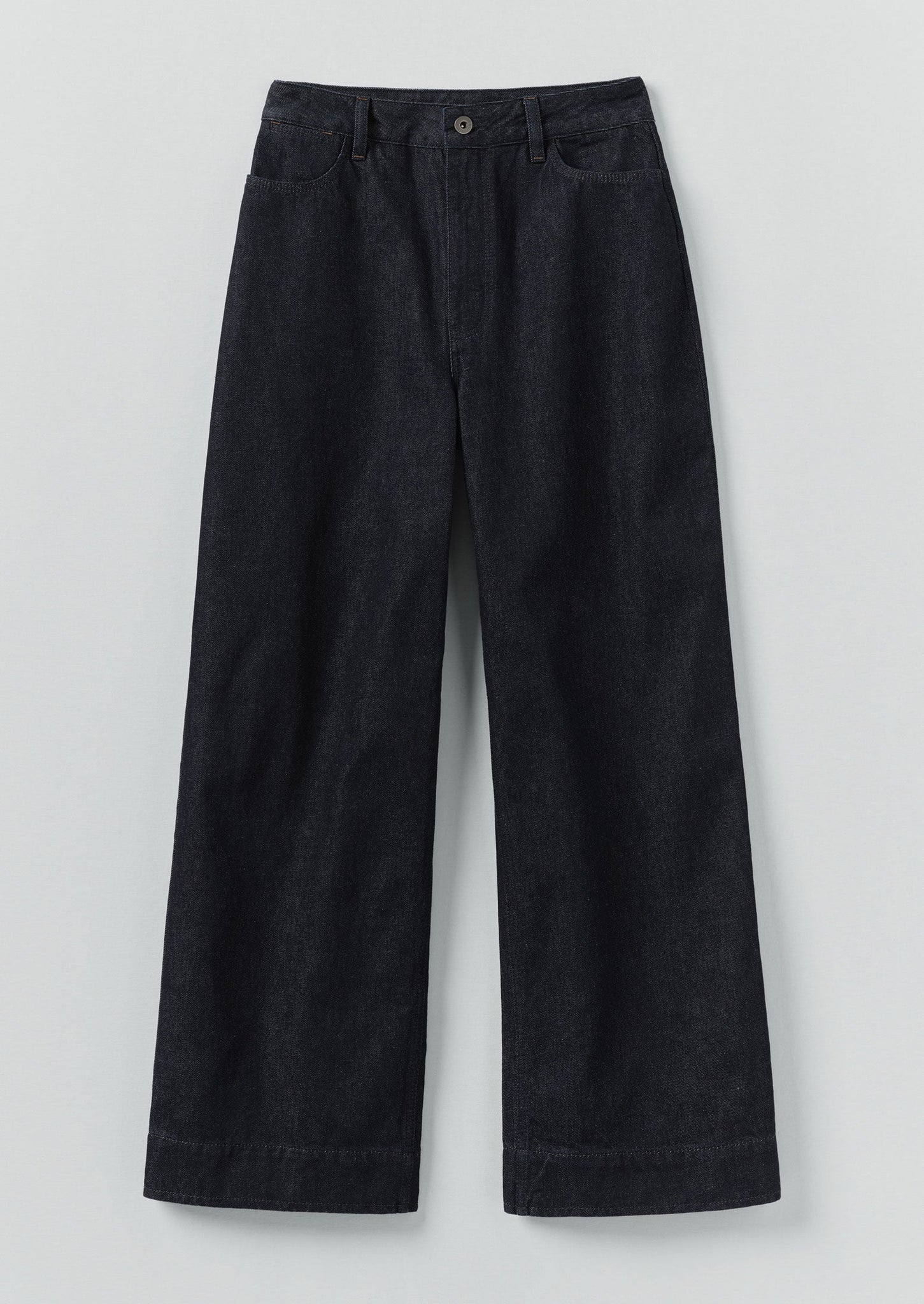 Wide Leg Denim Trousers | Indigo