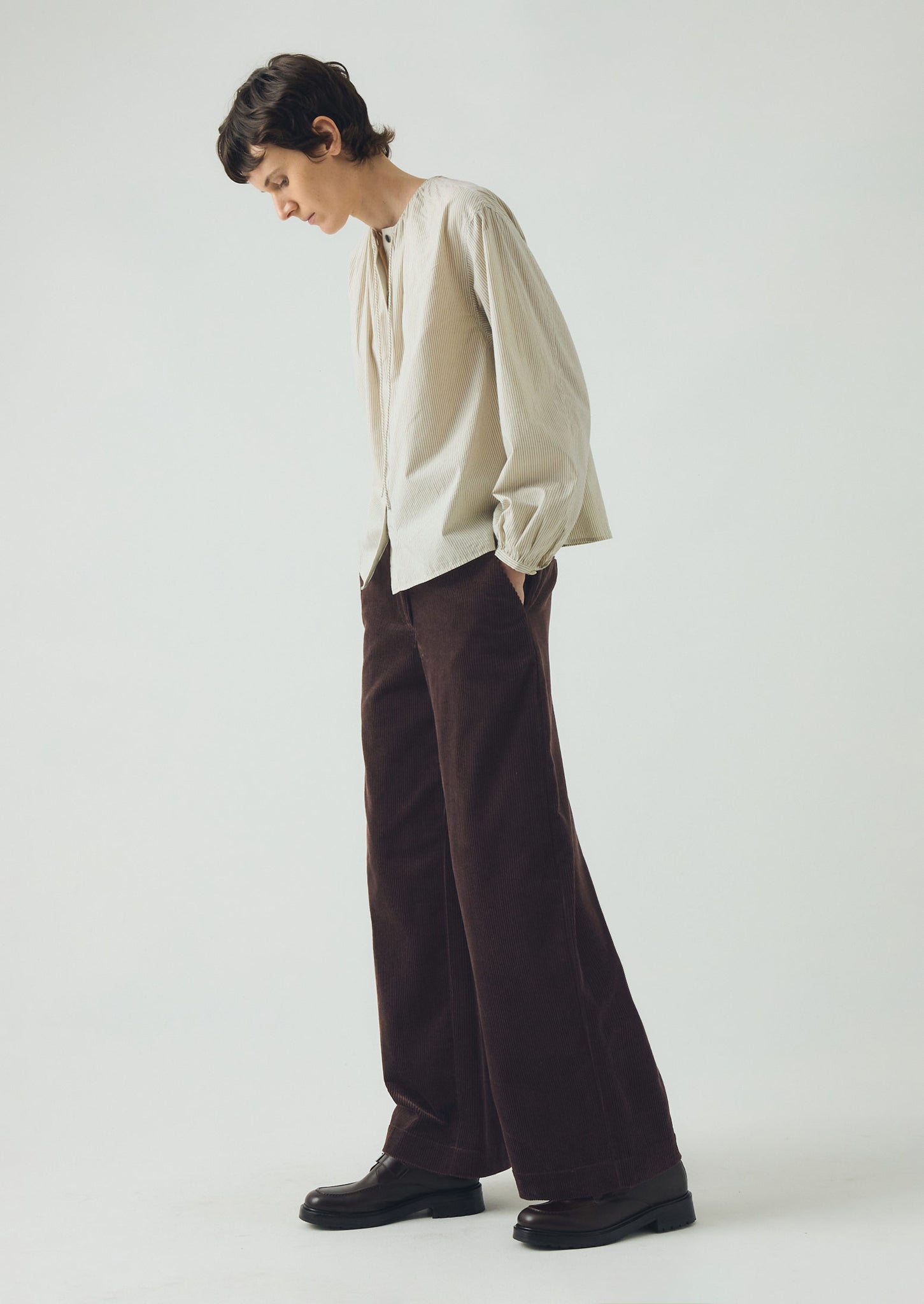 Wide Leg Organic Cord Trousers | Java