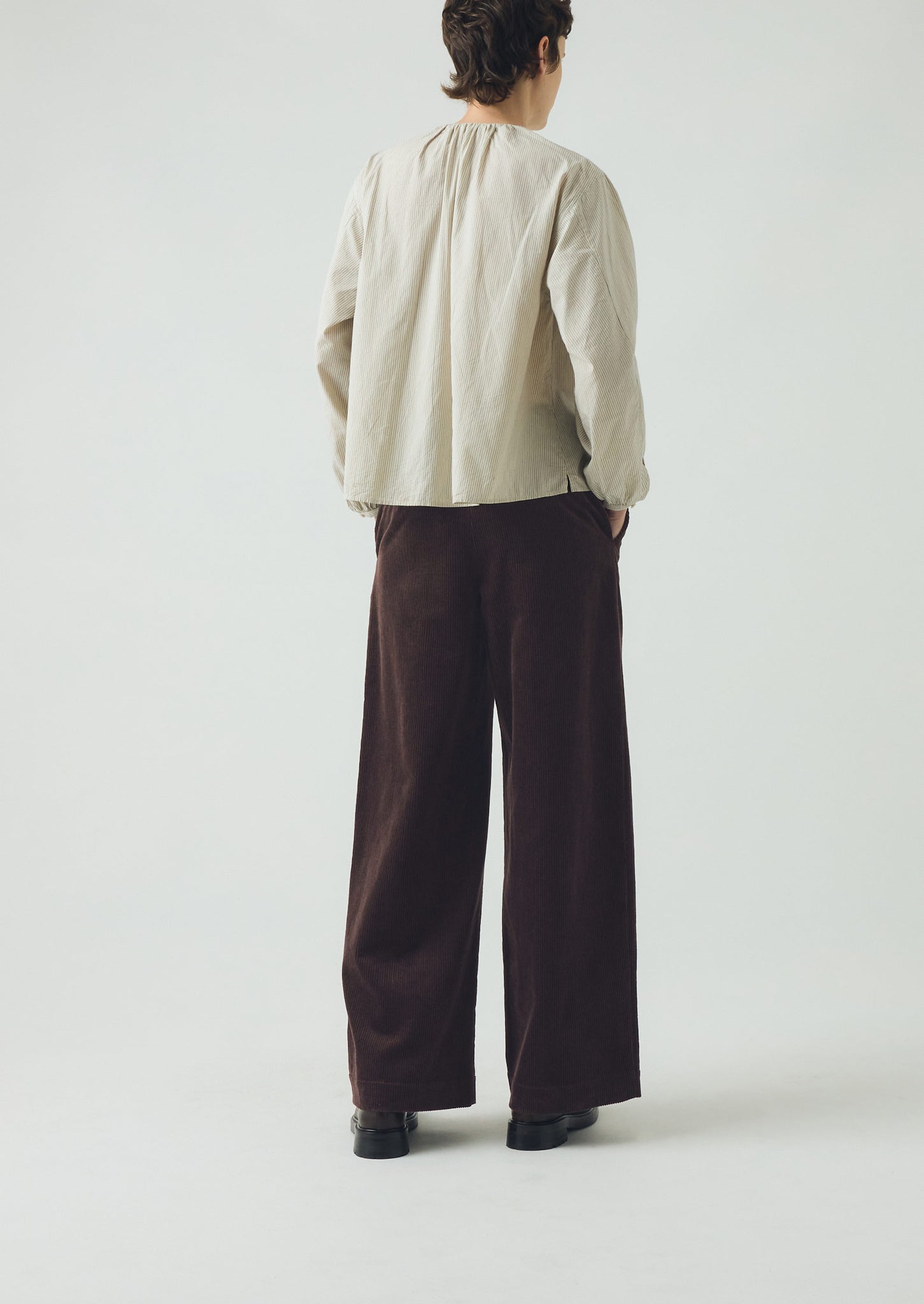 Wide Leg Organic Cord Trousers | Java