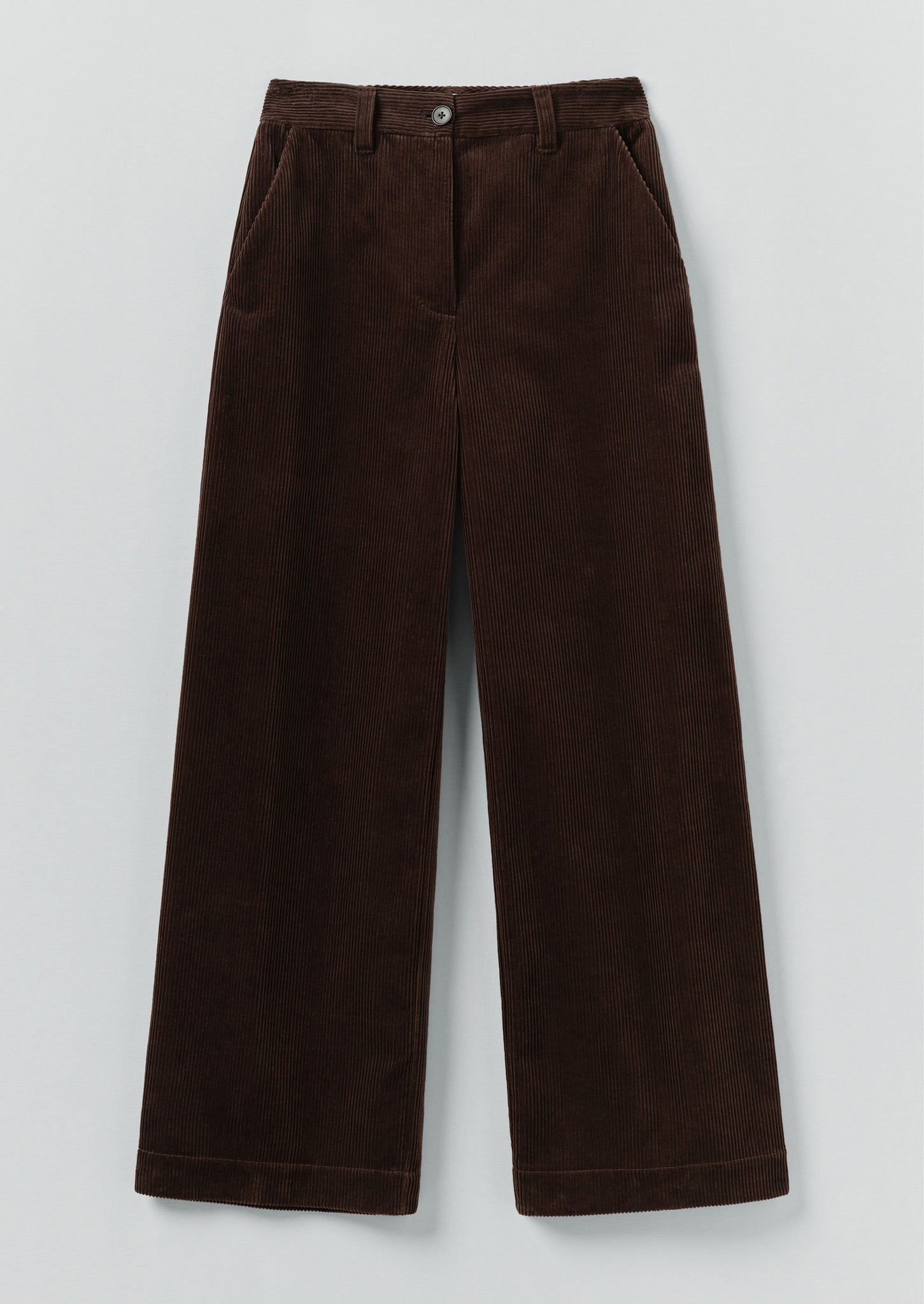 Wide Leg Organic Cord Trousers | Java