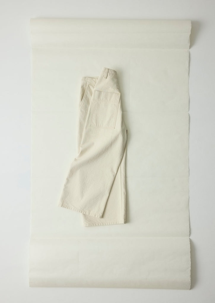Ecru Denim Trousers