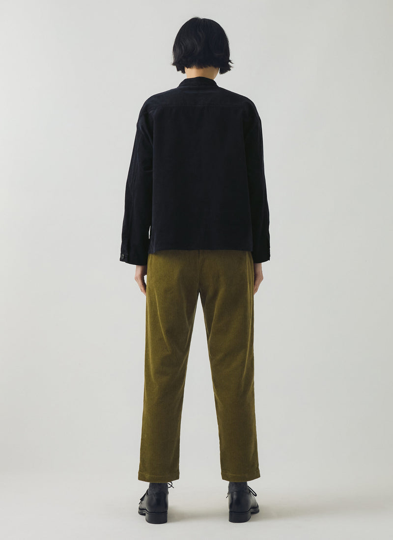 Gabi Cord Pull On Trousers | Antique Olive