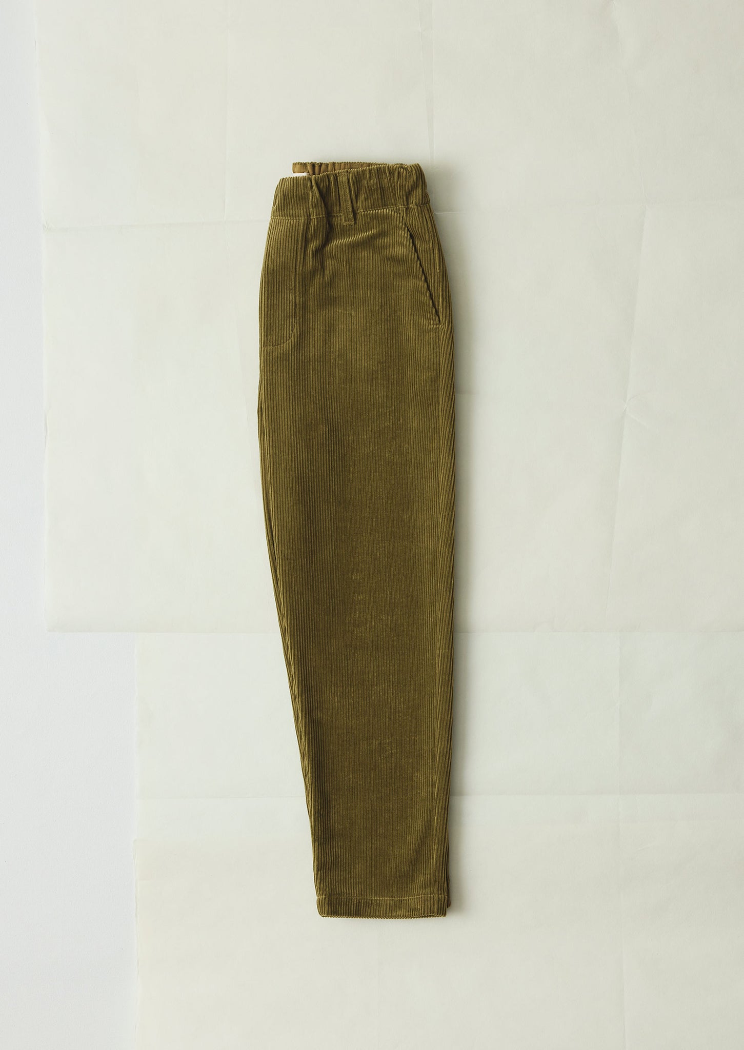 Gabi Organic Cord Pull On Trousers | Antique Olive